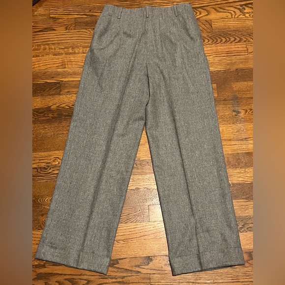 Lafayette 148 New York Virgin Wool/Cashmere Blend High Waist Gray Trouser Pant 4 - Picture 2 of 4